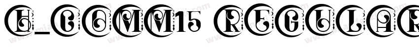 H_COMM15 Regular字体转换